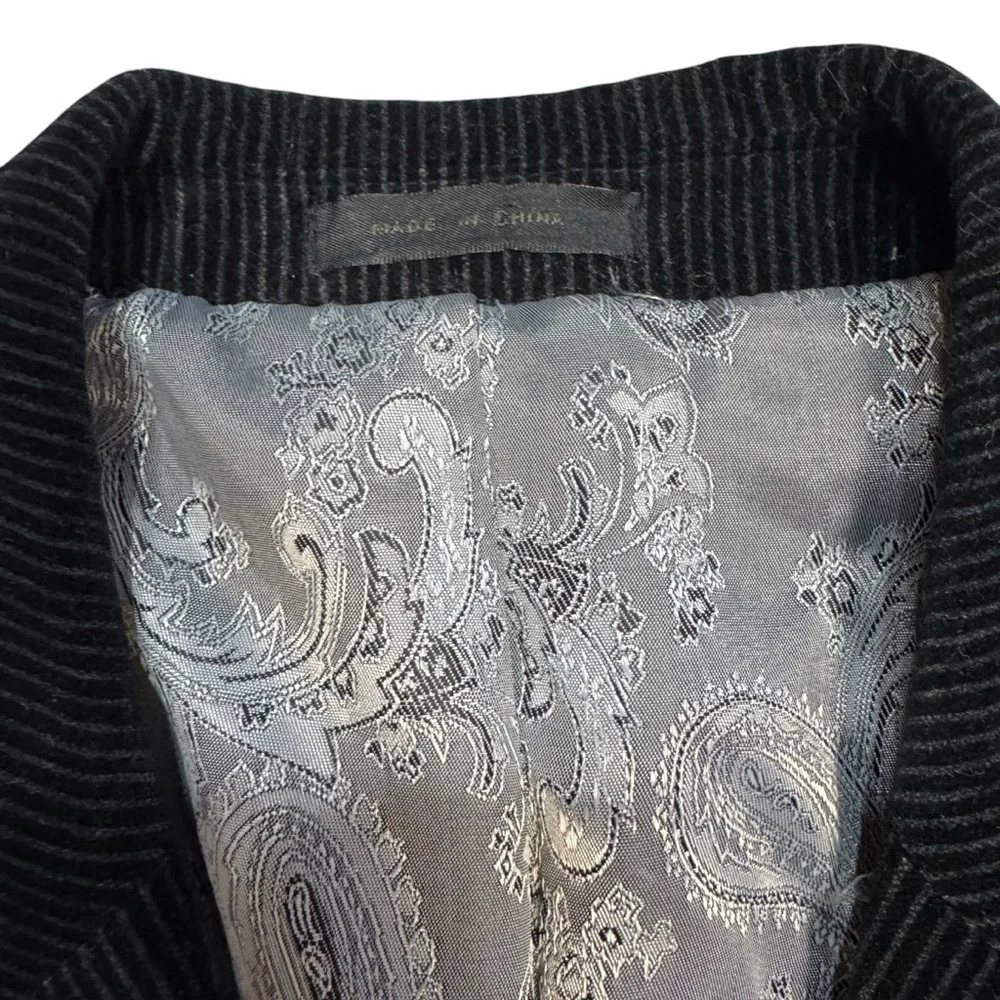 Assets Andrew Fezza Black Corduroy Blazer Size 38R
